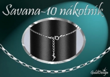 Savana 10 - nákotník stříbřený